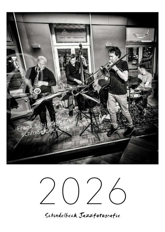 Jazzkalender 2026 - Frank Schindelbeck Jazzfotografie - Version 4 - Titel