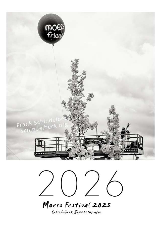 Jazzkalender 2026 - Moers Festival - Frank Schindelbeck Jazzfotografie - Titel