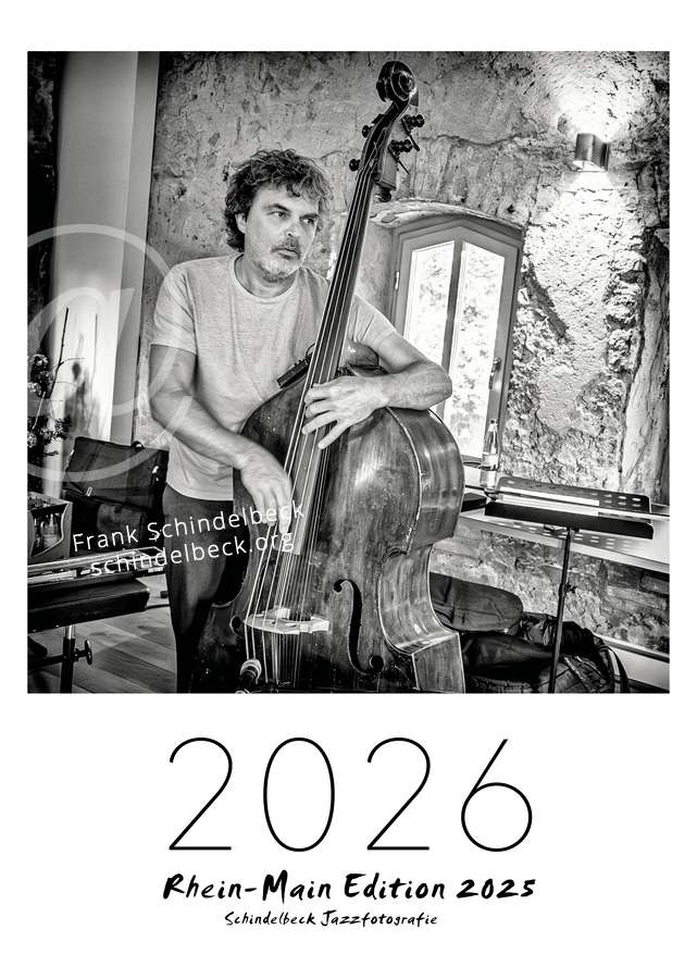 Jazzkalender 2026 - Rein-Main- Edition - Frank Schindelbeck Jazzfotografie - Titel