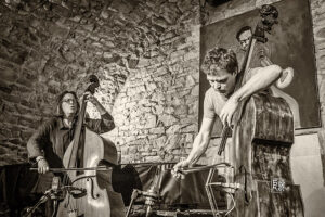 Joelle Leandre & Sebastian Gramss Photo by Frank Schindelbeck