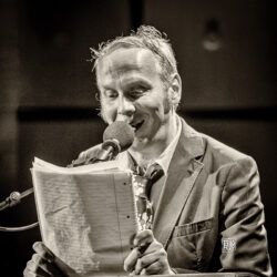 Rudi Mahall, Speech at SWR Jazzpreis 2014 - Photo Schindelbeck
