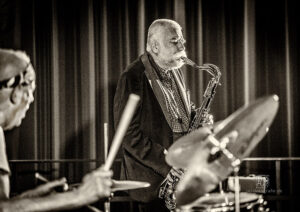 Hans Bennink and Peter Broetzmann @ Freejazz Festival 2018 in Saarbruecken / Photo: Schindelbeck