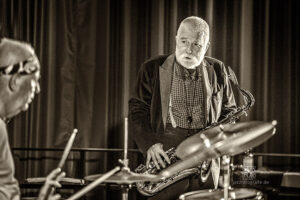 Hans Bennink and Peter Broetzmann @ Freejazz Festival 2018 in Saarbruecken / Photo: Schindelbeck