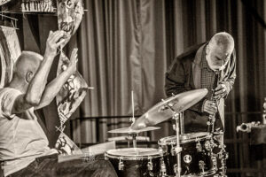 Hans Bennink and Peter Broetzmann @ Freejazz Festival 2018 in Saarbruecken / Photo: Schindelbeck