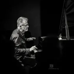 New Conference Call - Gebhard Ullmann, Joe Fonda, Uwe Oberg, Dieter Ulrich - Konzert bei art.ist Wiesbaden 251119 - Foto: Frank Schindelbeck Jazzfotografie