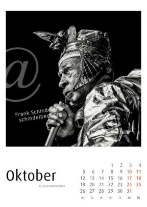 Jazzkalender 2026 Frank Schindelbeck Jazzfotogafie - Oktober