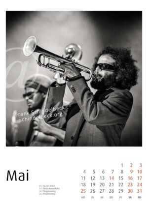 Jazzkalender 2026 Frank Schindelbeck Jazzfotogafie - Mai