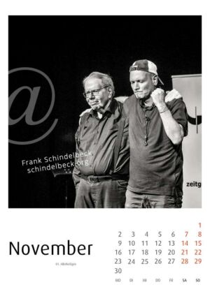 Jazzkalender 2026 - Frank Schindelbeck Jazzfotografie - Version 4 - November