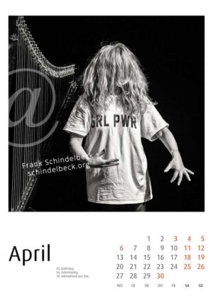 Jazzkalender 2026 - Frank Schindelbeck Jazzfotografie - Version 4 - April