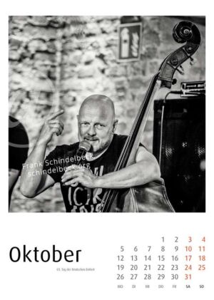 Jazzkalender 2026 - Enjoy Jazz Festival - Frank Schindelbeck Jazzfotografie - Oktober
