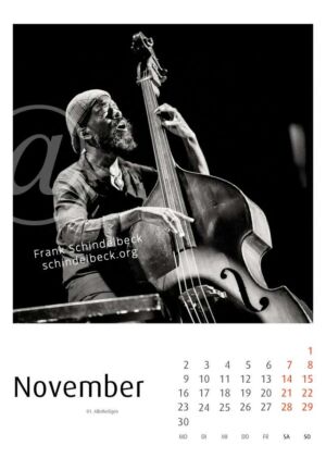 Jazzkalender 2026 - Enjoy Jazz Festival - Frank Schindelbeck Jazzfotografie - November