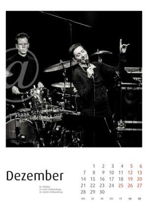 Jazzkalender 2026 - Enjoy Jazz Festival - Frank Schindelbeck Jazzfotografie - Dezember