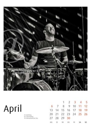 Jazzkalender 2026 - Enjoy Jazz Festival - Frank Schindelbeck Jazzfotografie - April