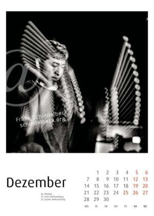 Jazzkalender 2026 - Moers Festival - Frank Schindelbeck Jazzfotografie - Dezember