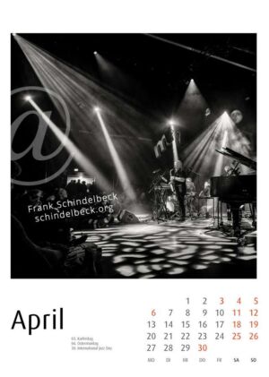 Jazzkalender 2026 - Moers Festival - Frank Schindelbeck Jazzfotografie - April
