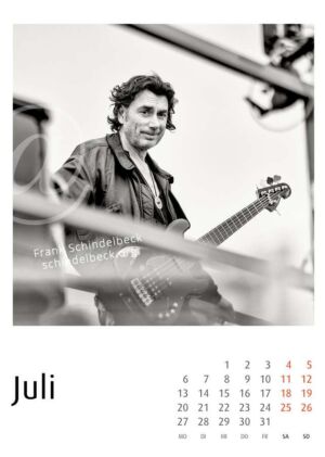 Jazzkalender 2026 - Moers Festival - Frank Schindelbeck Jazzfotografie - Juli
