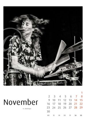 Jazzkalender 2026 - Rein-Main- Edition - Frank Schindelbeck Jazzfotografie - November