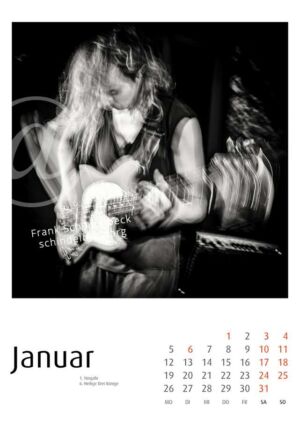 Jazzkalender 2026 - Rein-Main- Edition - Frank Schindelbeck Jazzfotografie - Januar
