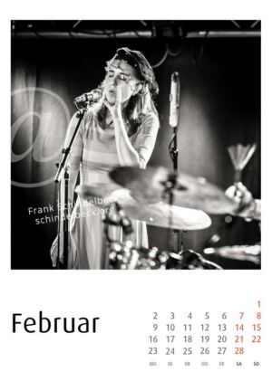 Jazzkalender 2026 - Rein-Main- Edition - Frank Schindelbeck Jazzfotografie - Februar