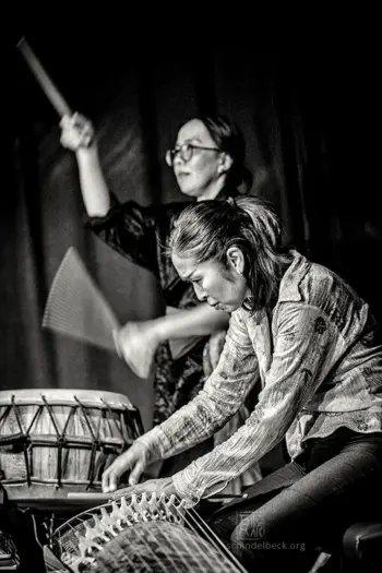 Naoko Kikuchi, Taiko Saito, Niko Meinhold, Koto Koko Trio - Fotografie: Frank Schindelbeck Jazzfotografie