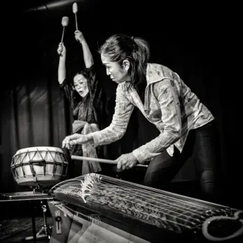 Naoko Kikuchi, Taiko Saito, Niko Meinhold, Koto Koko Trio - Fotografie: Frank Schindelbeck Jazzfotografie
