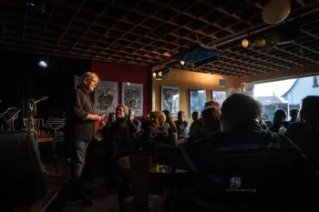 Lömsch Lehmann, Matthias Debus, Erwin Ditzner - mit dem Programm und ihrer Doppel-LP "Die Motive des Richard W." - Konzert in der Studiobühne Fürth von Matthias Dörsam - Frank Schindelbeck Fotografie