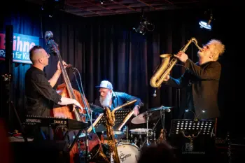 Lömsch Lehmann, Matthias Debus, Erwin Ditzner - mit dem Programm und ihrer Doppel-LP "Die Motive des Richard W." - Konzert in der Studiobühne Fürth von Matthias Dörsam - Frank Schindelbeck Fotografie