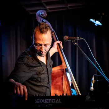 Lömsch Lehmann, Matthias Debus, Erwin Ditzner - mit dem Programm und ihrer Doppel-LP "Die Motive des Richard W." - Konzert in der Studiobühne Fürth von Matthias Dörsam - Frank Schindelbeck Fotografie