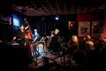 Lömsch Lehmann, Matthias Debus, Erwin Ditzner - mit dem Programm und ihrer Doppel-LP "Die Motive des Richard W." - Konzert in der Studiobühne Fürth von Matthias Dörsam - Frank Schindelbeck Fotografie