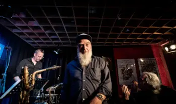 Lömsch Lehmann, Matthias Debus, Erwin Ditzner - mit dem Programm und ihrer Doppel-LP "Die Motive des Richard W." - Konzert in der Studiobühne Fürth von Matthias Dörsam - Frank Schindelbeck Fotografie